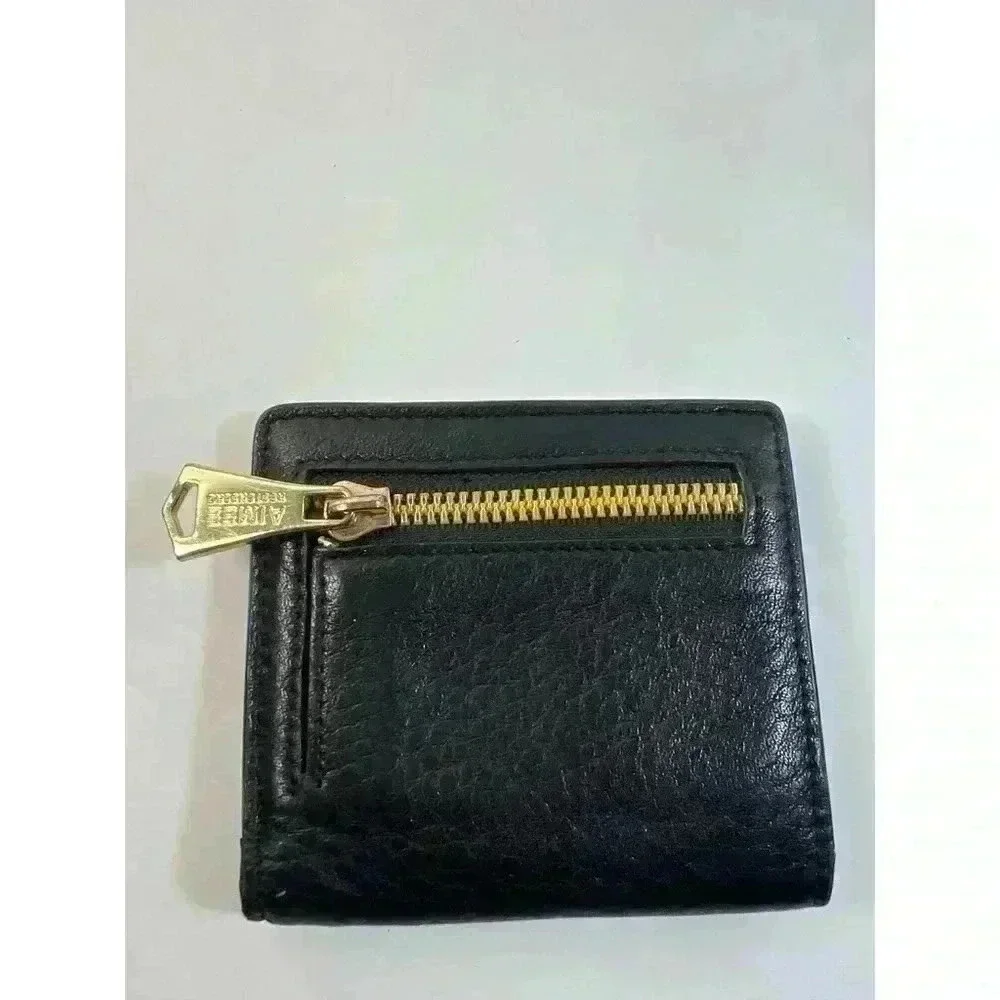 Aimee Kestenberg Black Leather Bifold Wallet